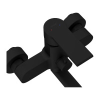 Смеситель для ванны Cersanit BRASKO BLACK с длинным изливом, однорычажный, черный 64092