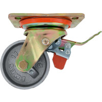 Колесо с поворотной платформой и тормозом EMES ED01VKV100X35F