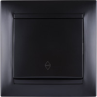 Выключатель на 2 направления TDM ELECTRIC Лама 1 клавишный 10А графит SQ1815-0606