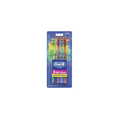 ORAL-B ORAL_B Зубная щетка Colors 40 средняя 4шт 741094 741094