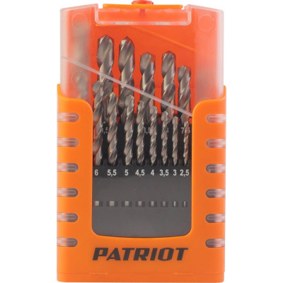 Набор сверл по металлу Patriot 815010545