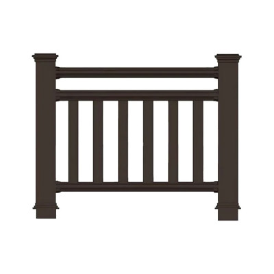 holzhof Ограждение ДПК woodstyle секция 1 м.п., с тиснением 3D WS02