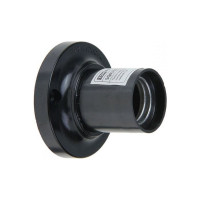 Прямой карболитовый потолочный патрон Е27, черный TDM ELECTRIC SQ0335-0006