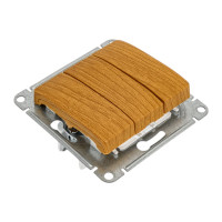 3-клавишный механизм выключателя Systeme Electric скрытой проводки Glossa 10А IP20 1+1+1 10AX дуб GSL000531