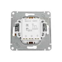 3-клавишный механизм выключателя Systeme Electric скрытой проводки Glossa 10А IP20 1+1+1 10AX дуб GSL000531