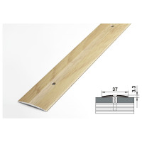 Порог прямой алюминиевый (37 мм; 0.9 м; декоративный; дуб Петровский) Лука УТ000026077