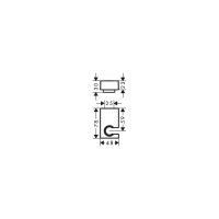 Держатель ручного душа Hansgrohe 28387140 Porter E, шлифованная бронза 00058747