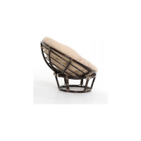 Кресло Vinotti Papasan 23/01 Темный Коньяк Подушка Рогожка