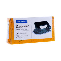 Дырокол OfficeSpace 10 листов, 12 шт в упаковке, металлический, черный P201BL_436