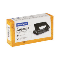 Дырокол OfficeSpace 10 листов, 12 шт в упаковке, металлический, черный P201BL_436
