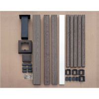 Ограждение из ДПК holzhof woodstyle секция 1000 мм с тиснением 3D WS02