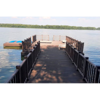 Ограждение из ДПК holzhof woodstyle секция 1000 мм с тиснением 3D WS02