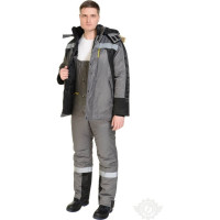 Утепленный костюм СОЮЗСПЕЦОДЕЖДА Ямал, темно-серый/черный, р. 48-50, рост 170-176 2000000009766