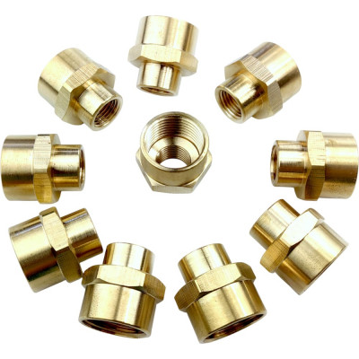 Муфта Профитт латунная переходная пневмо 1/2" ВР х 1/4" ВР, 10 шт 9276003