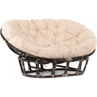 Кресло Vinotti MAMASAN 23/02 Темный Коньяк Подушка Рогожка