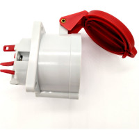 Встраиваемая розетка Bals 32A, 5р, 6h, 400V, IP44, Quick-Connect 1 шт. 132002-b