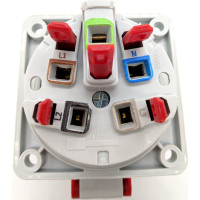 Встраиваемая розетка Bals 32A, 5р, 6h, 400V, IP44, Quick-Connect 1 шт. 132002-b
