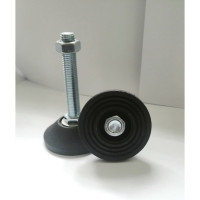 Винтовая регулируемая опора UnitMC 80хМ16х100 (основание PA66, винт сталь) 400202 80xM16x100