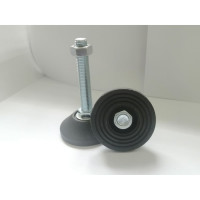 Винтовая регулируемая опора UnitMC 80хМ16х100 (основание PA66, винт сталь) 400202 80xM16x100