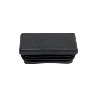 Прямоугольная заглушка для труб НАКРЕПКО (внутренняя; черная; 40х20 мм; 10 шт) 216811