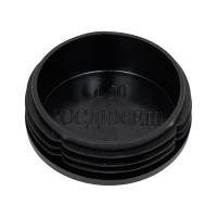 Круглая заглушка для труб НАКРЕПКО (внутренняя; черная; 50 мм; 10 шт) 216813