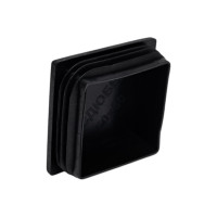 Квадратная заглушка для труб НАКРЕПКО (внутренняя; черная; 50х50 мм; 6 шт) 216814