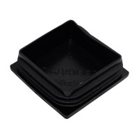 Квадратная заглушка для труб НАКРЕПКО (внутренняя; черная; 50х50 мм; 6 шт) 216814