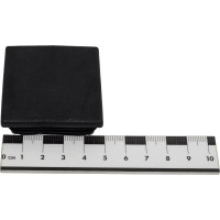 Квадратная заглушка для труб НАКРЕПКО (внутренняя; черная; 50х50 мм; 6 шт) 216814