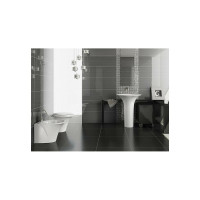 Напольное биде HATRIA SCULTURE 1 отверстие для смесителя, 40х60 см, белое YR4201