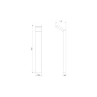 Уличный ландшафтный светильник Elektrostandard 1542 TECHNO LED Серый a053949