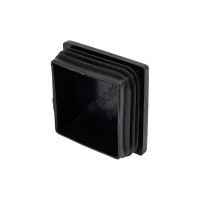 Квадратная заглушка для труб НАКРЕПКО (внутренняя; черная; 40х40 мм; 10 шт) 216809