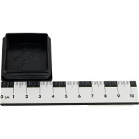 Квадратная заглушка для труб НАКРЕПКО (внутренняя; черная; 40х40 мм; 10 шт) 216809