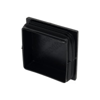 Квадратная заглушка для труб НАКРЕПКО (внутренняя; черная; 60х60 мм; 6 шт) 216816