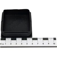 Квадратная заглушка для труб НАКРЕПКО (внутренняя; черная; 60х60 мм; 6 шт) 216816