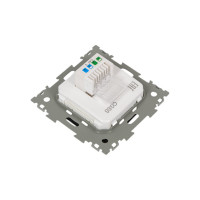 Телефонная розетка CGSS RJ11 черная Эстетика GL-W201T-BCG