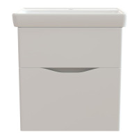 Подвесная тумба Orange TOPLINE Marseille с раковиной, белая TPMS60+RA