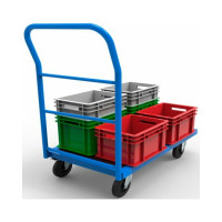 Платформенная тележка с ручкой МосТележка ламинир. фанера, 520x820 ТПРФ-8252