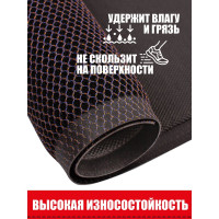 Напольный коврик ComeForte Mesh Mat 60x90 см сине-золотой MM-15
