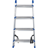 Двусторонняя алюминиевая стремянка РемоКолор 4 ступени 63-0-024