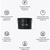 Трудновымываемый антисептик для дерева Elcon Bio Base 9 л 00-00462308