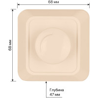 Светорегулятор TDM ELECTRIC поворотный RL 300Вт IP20 сл. кость Ладога SQ1801-0209