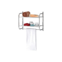 Настенная полка MY SPACE с рейлингом для полотенца, хром BR230CH