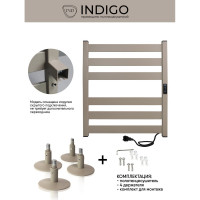 Полотенцесушитель INDIGO Oktava Slim 5 electro 60/50 таймер, скрытый монтаж, универсальное подключение R/L LСLOKS5E60-50ABERt