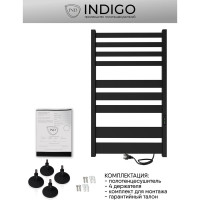 Полотенцесушитель INDIGO Atlas (electro) 80/50 таймер, скрытый монтаж, универсальное подключение R/L LСLATE80-50BRRt