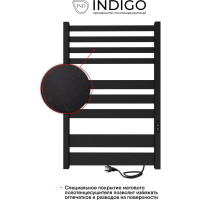 Полотенцесушитель INDIGO Atlas (electro) 80/50 таймер, скрытый монтаж, универсальное подключение R/L LСLATE80-50BRRt