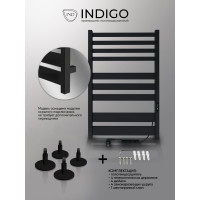 Полотенцесушитель INDIGO Atlas (electro) 80/50 таймер, скрытый монтаж, универсальное подключение R/L LСLATE80-50BRRt