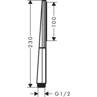 Ручной душ HANSGROHE 26866700 HG Rainfinity Baton 100 1jet 00000075975