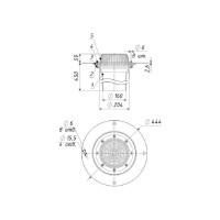 Кровельная воронка Татполимер  160х450 мм с металлическим фланцем ТП-01.160/4 23744