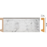 Плинтус напольный Decomaster D235-79/20ДМ 80x17x2400 мм D235-79 ДМ