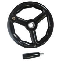 Бакелитовый маховик UnitMC 200х20 с ручкой 100301.6 200х20